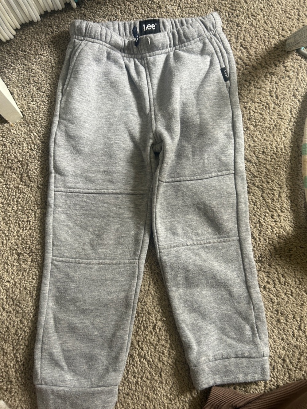 Lee Gray Kids Fleece Joggers with Drawstring
